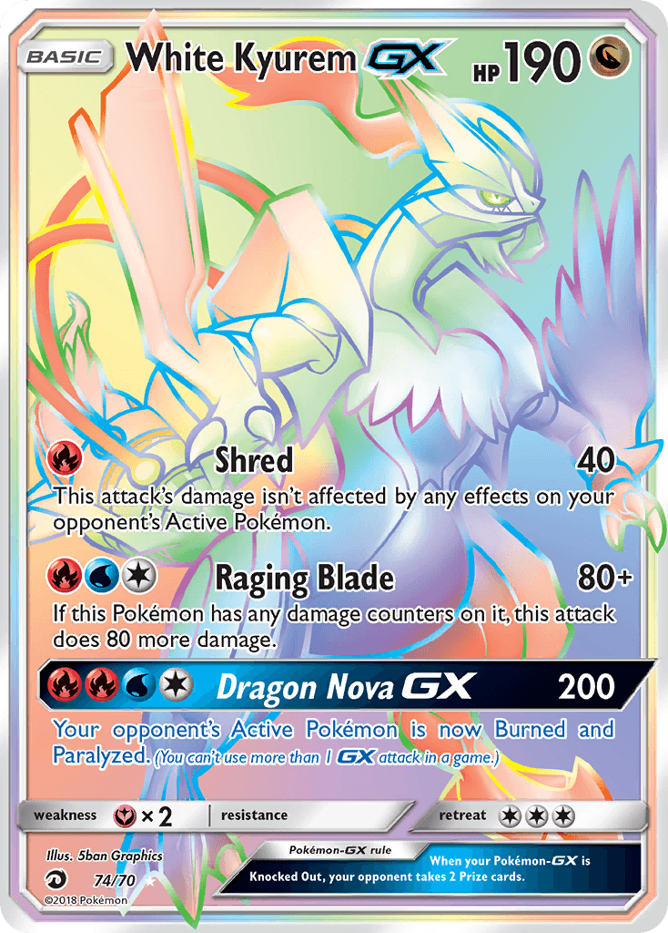 White Kyurem-GX SM75-74
