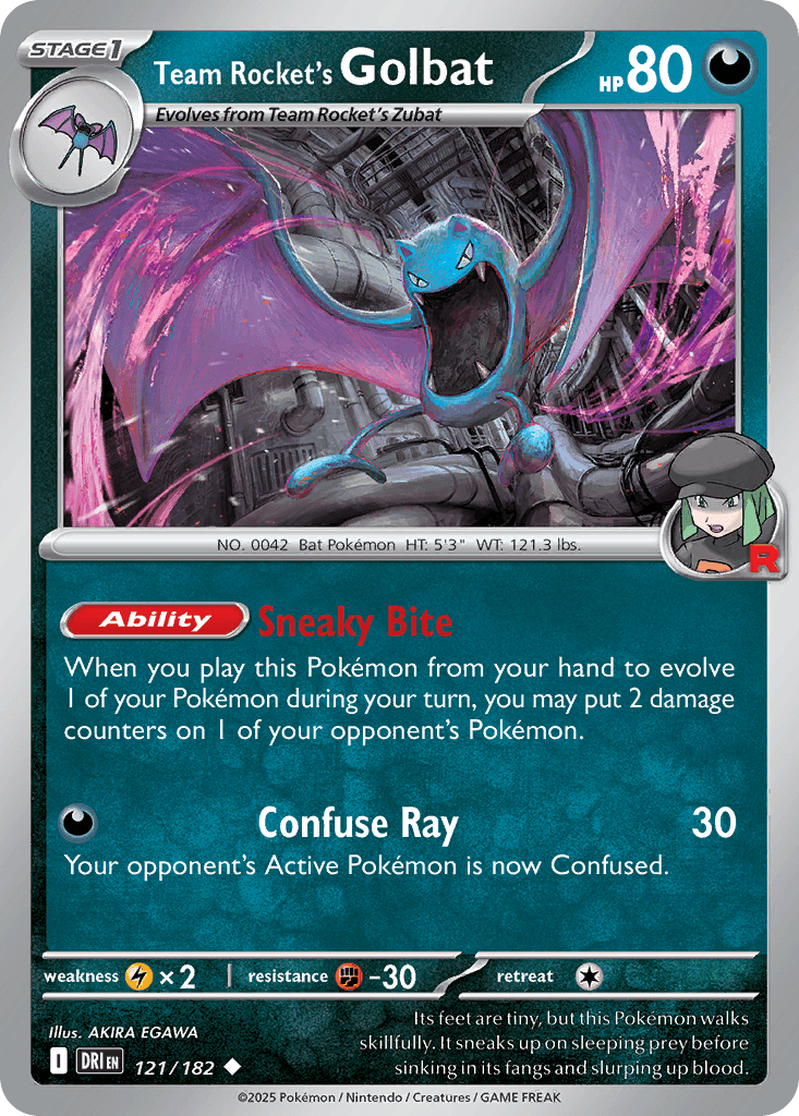 Team Rocket's Golbat SV10-121