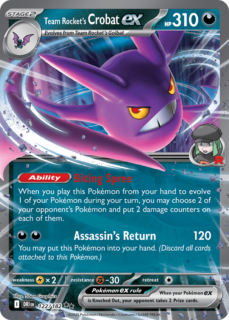 Team Rocket's Crobat ex SV10-122