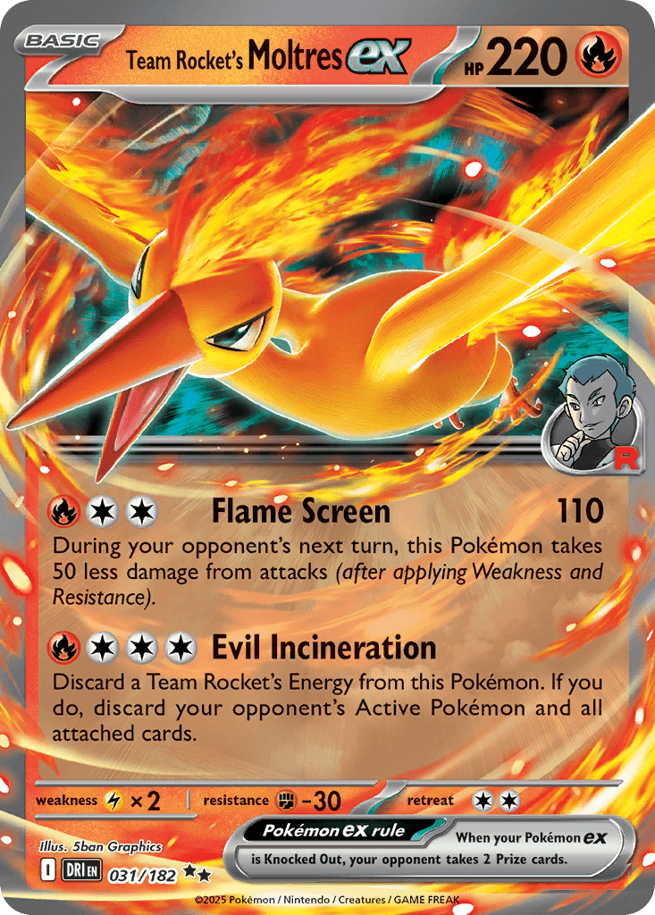Team Rocket's Moltres ex SV10-31