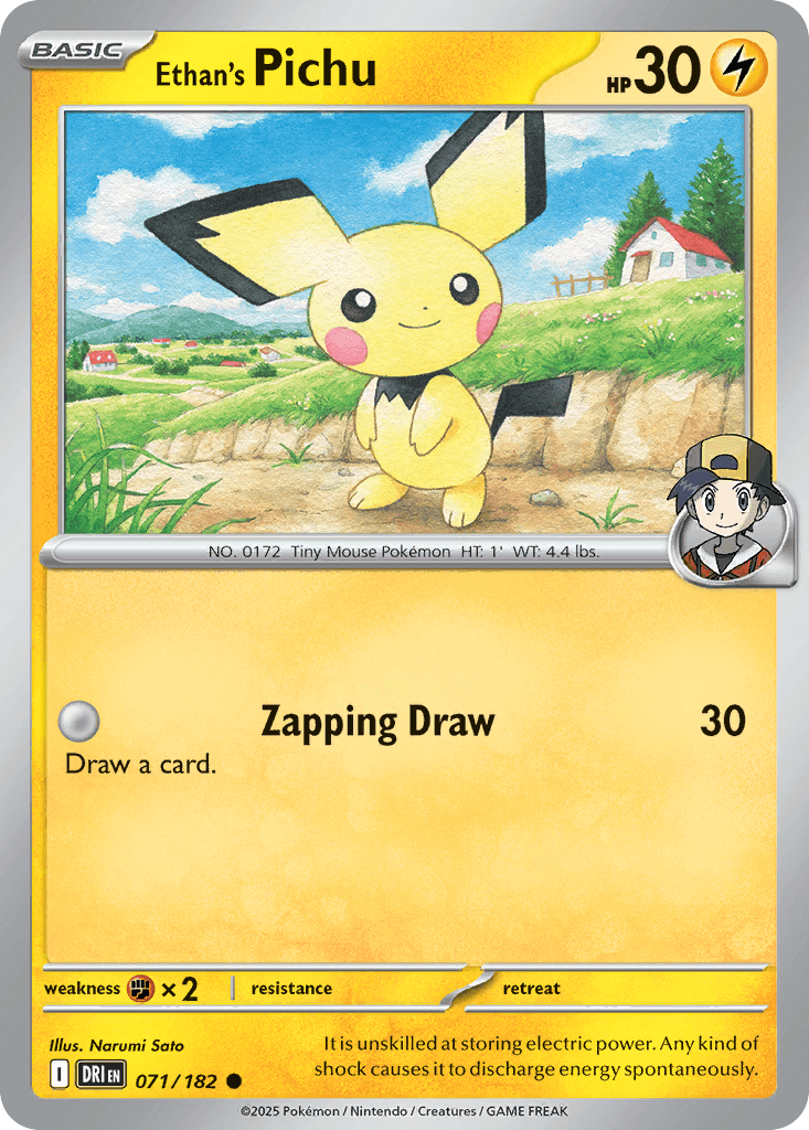 Ethan's Pichu SV10-71