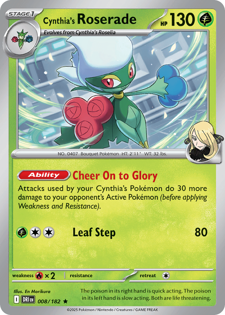 Cynthia's Roserade SV10-8
