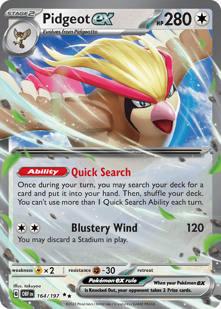 Pidgeot ex SV3-164