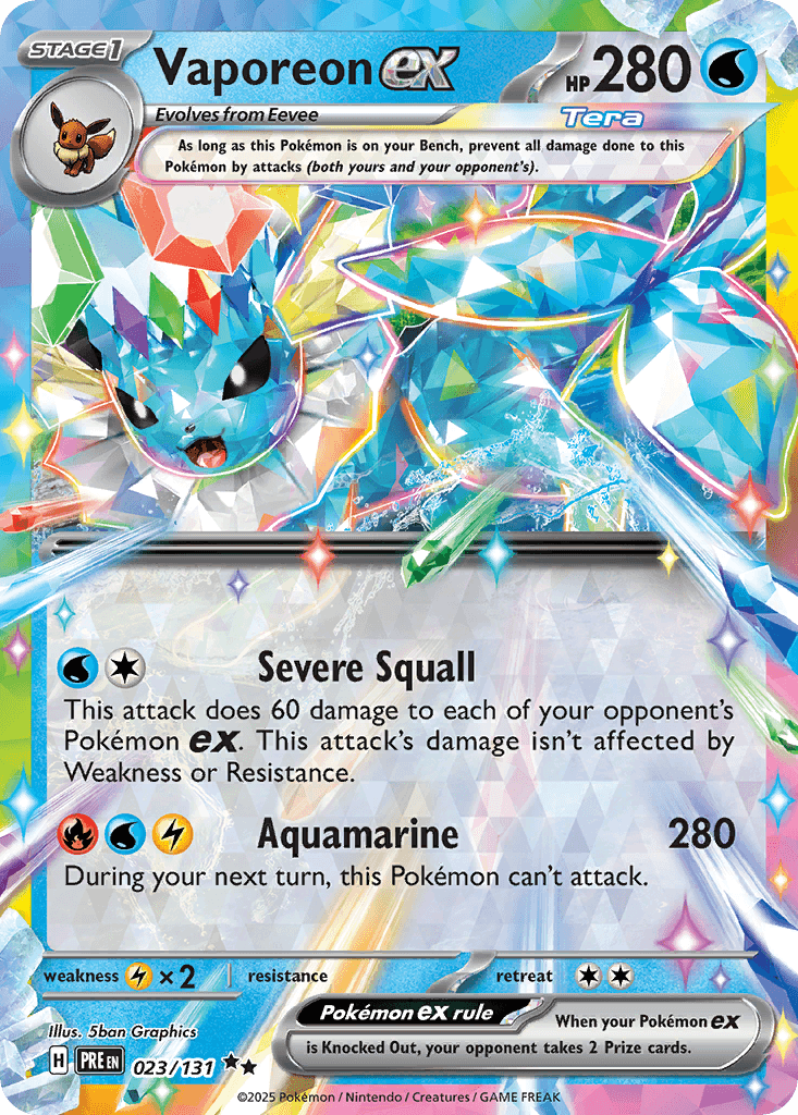 Vaporeon ex SV8PT5-23