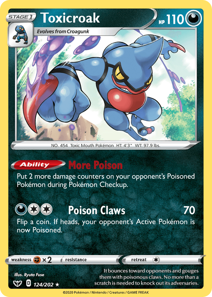 Toxicroak SWSH1-124