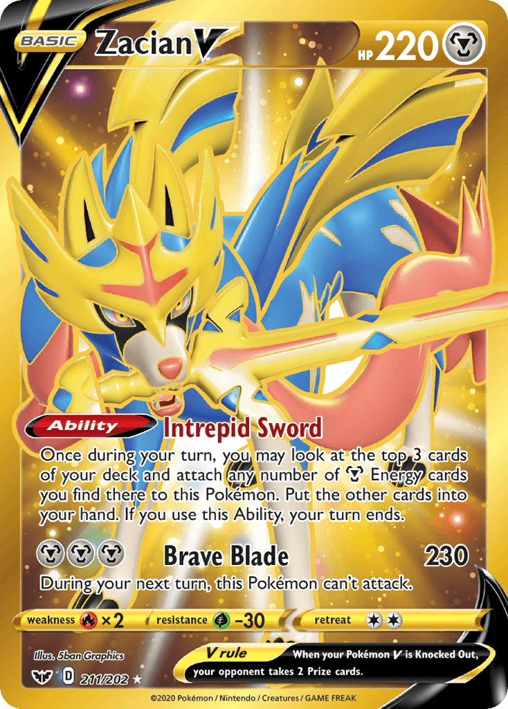 Zacian V SWSH1-211