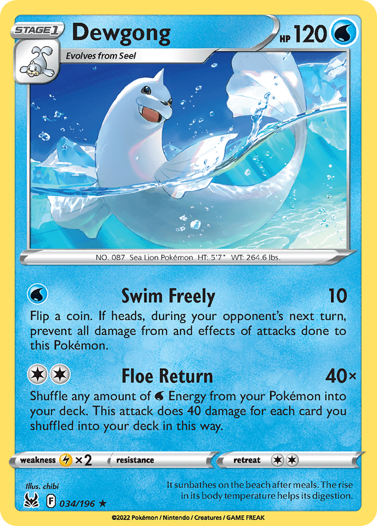 Dewgong SWSH11-34