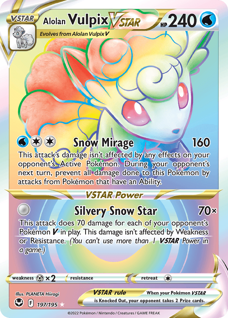 Alolan Vulpix VSTAR SWSH12-197