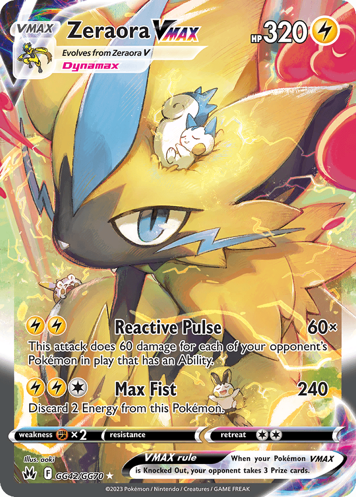 Zeraora VMAX SWSH12PT5GG-GG42