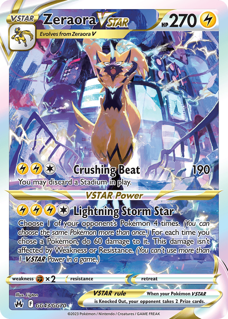 Zeraora VSTAR SWSH12PT5GG-GG43