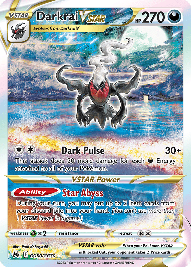 Darkrai VSTAR SWSH12PT5GG-GG50