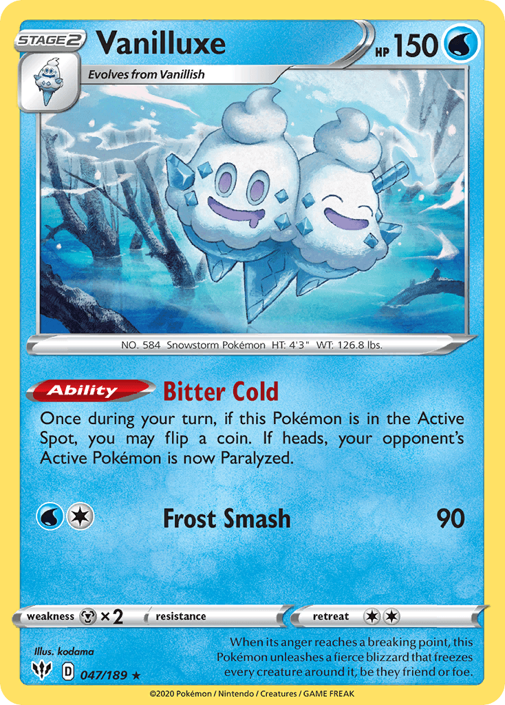 Vanilluxe SWSH3-47
