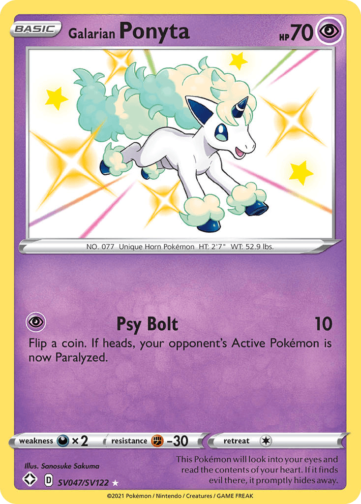 Galarian Ponyta SWSH45SV-SV047