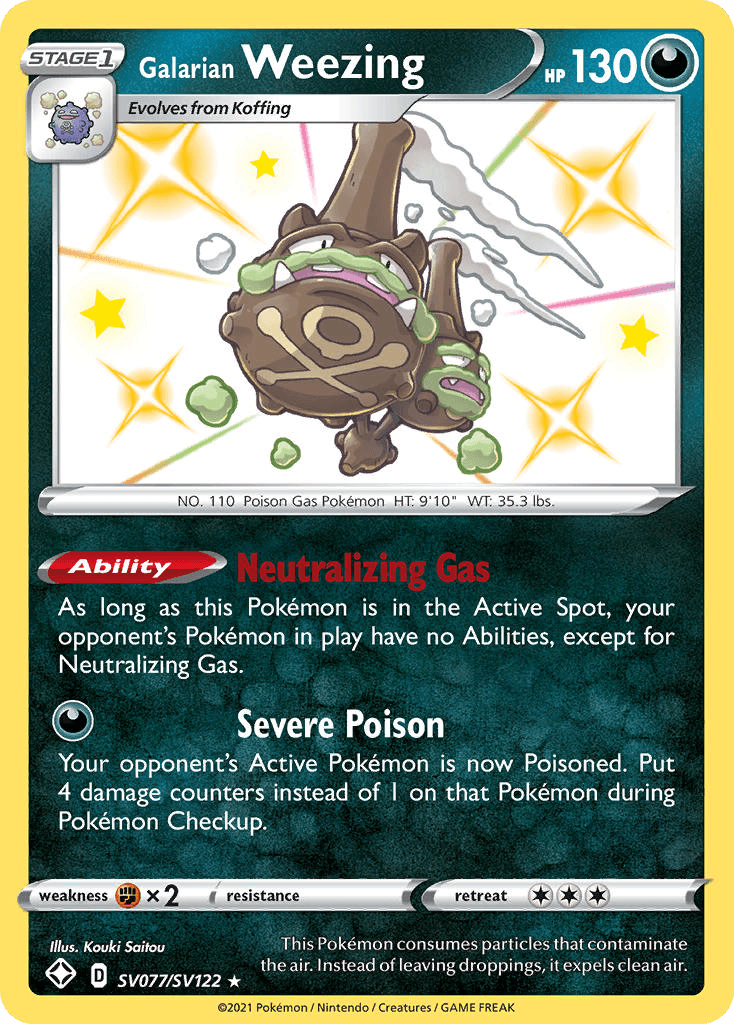 Galarian Weezing SWSH45SV-SV077