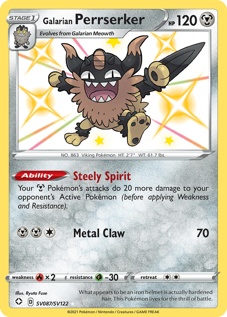 Galarian Perrserker SWSH45SV-SV087