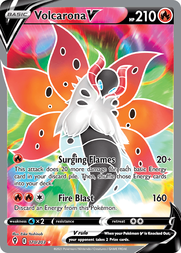 Volcarona V SWSH7-170