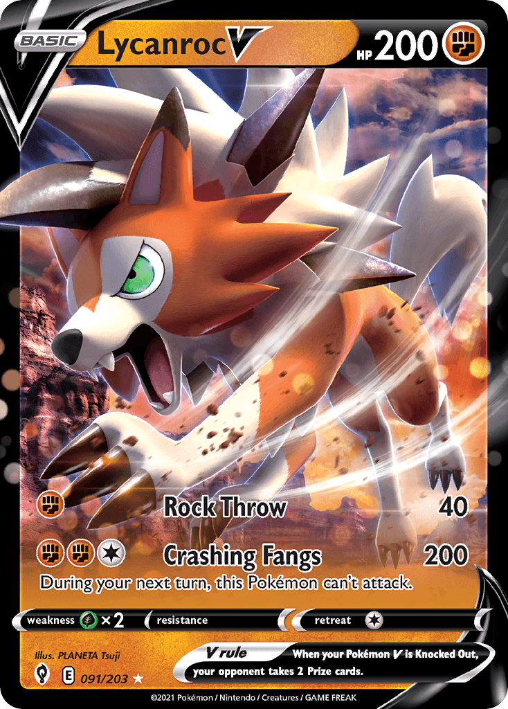 Lycanroc V SWSH7-91
