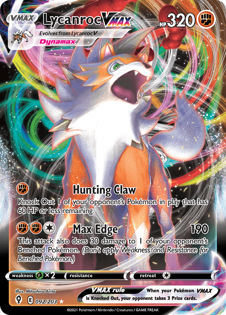 Lycanroc VMAX SWSH7-92