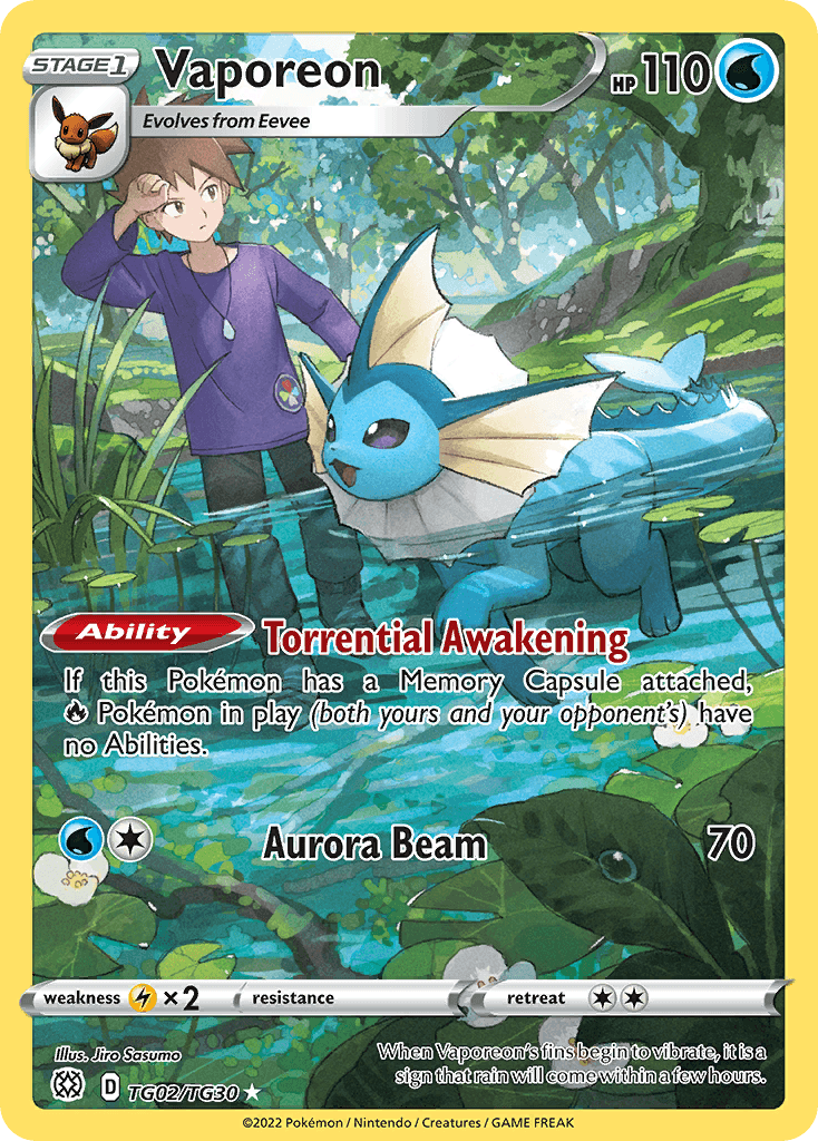 Vaporeon SWSH9TG-TG02