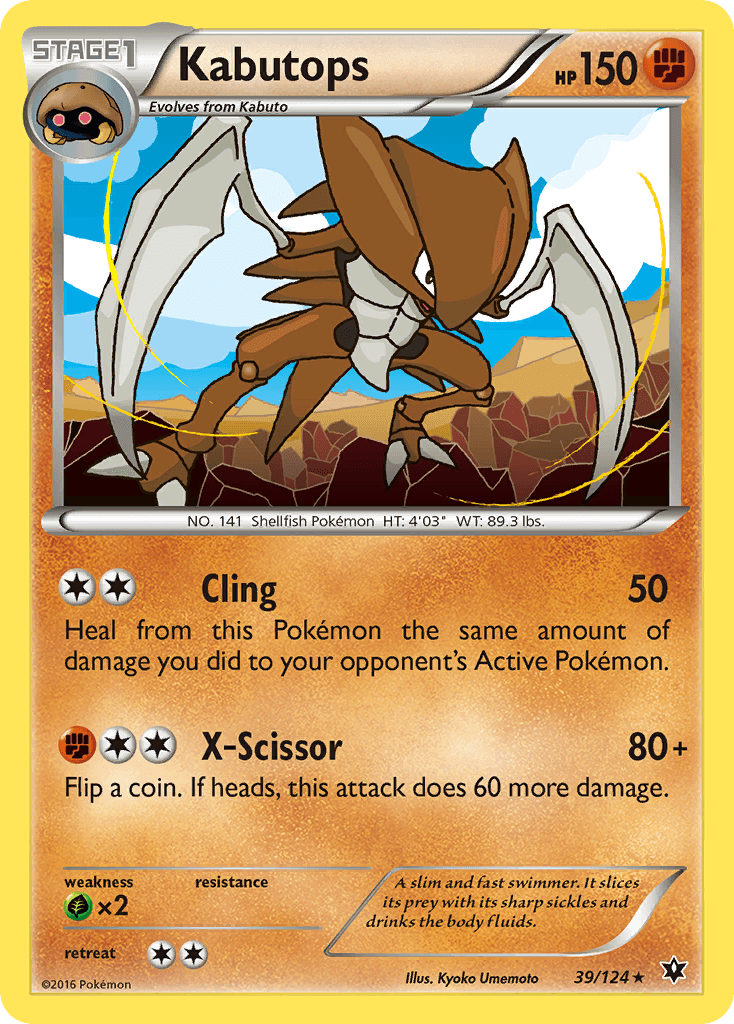 Kabutops XY10-39
