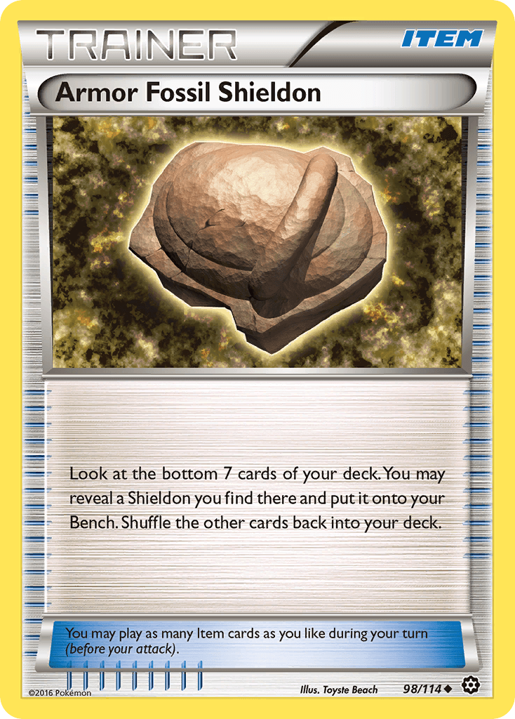 Armor Fossil Shieldon XY11-98