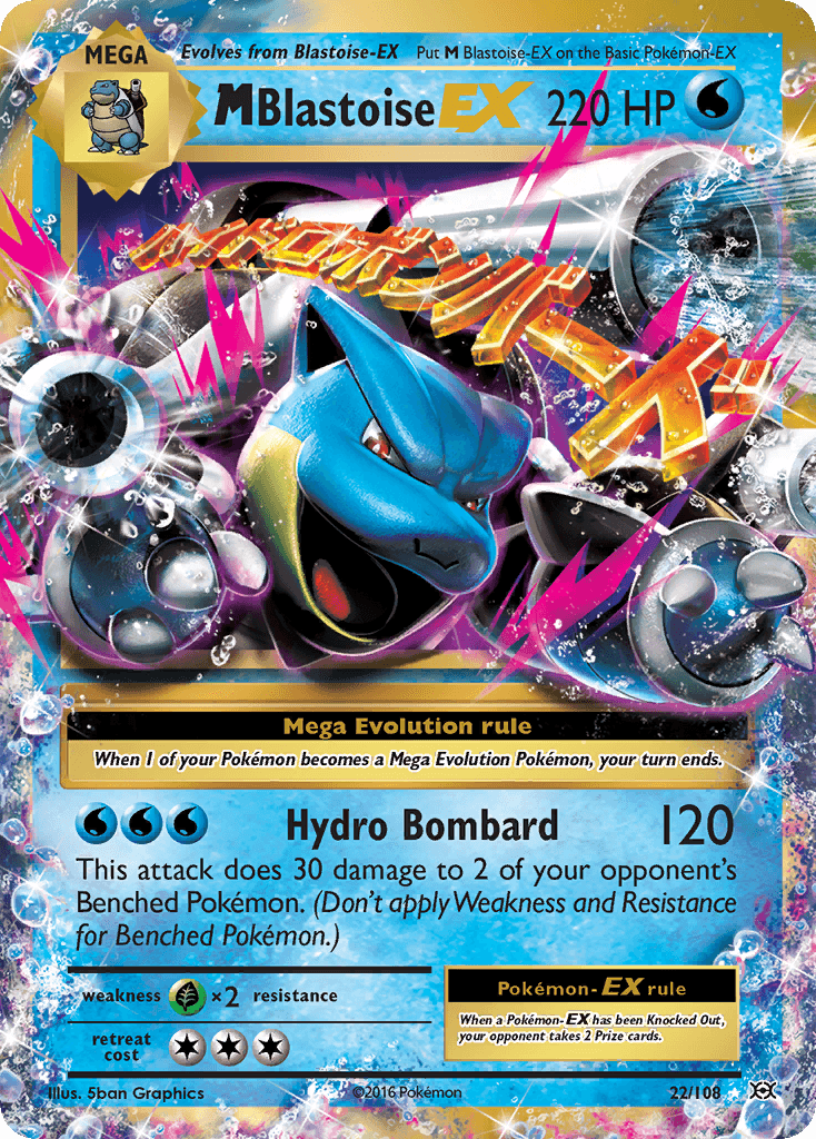 M Blastoise-EX XY12-22