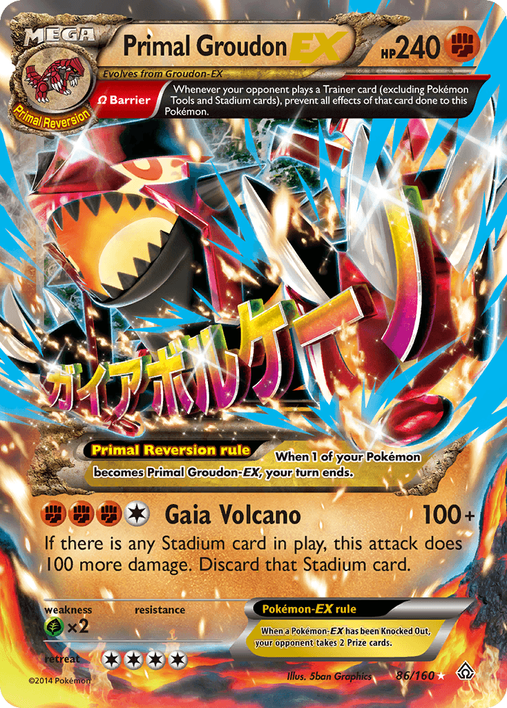 Primal Groudon-EX XY5-86