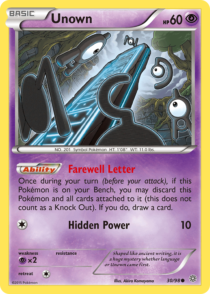 Unown XY7-30