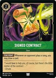 Signed Contract 101