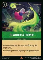 To Wither a Flower 101